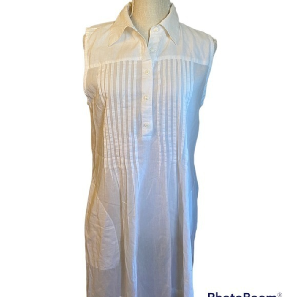 Dotti size‎ small white dress with pockets or swim cover up 💯 cotton
